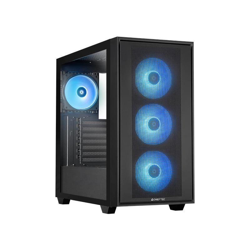 Case CHIEFTEC HUNTER 3 MidiTower Case product features Transparent panel Not included ATX EATX MicroATX MiniITX Colour Black GS-03B-OP