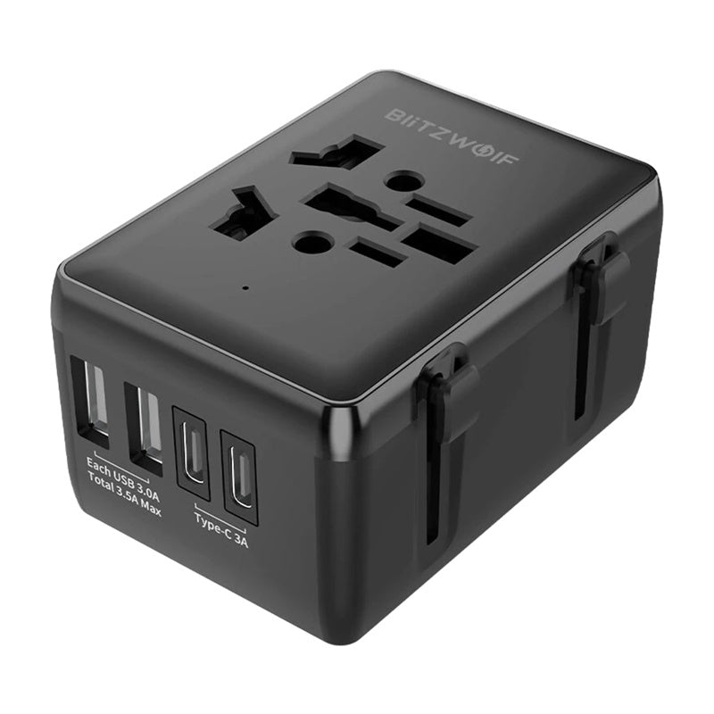 Blitzwolf BW-TA1 4-in-1 Travel Adapter 2xUSB + C + PD 20W - Product Image 2