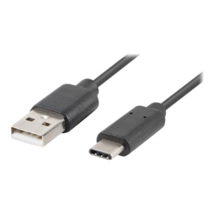 Lanberg | USB Type-C to USB Type-A 2.0 Cable, 0.5 m | CA-USBO-10CU-0005-BK | USB Type-C to USB Type-A