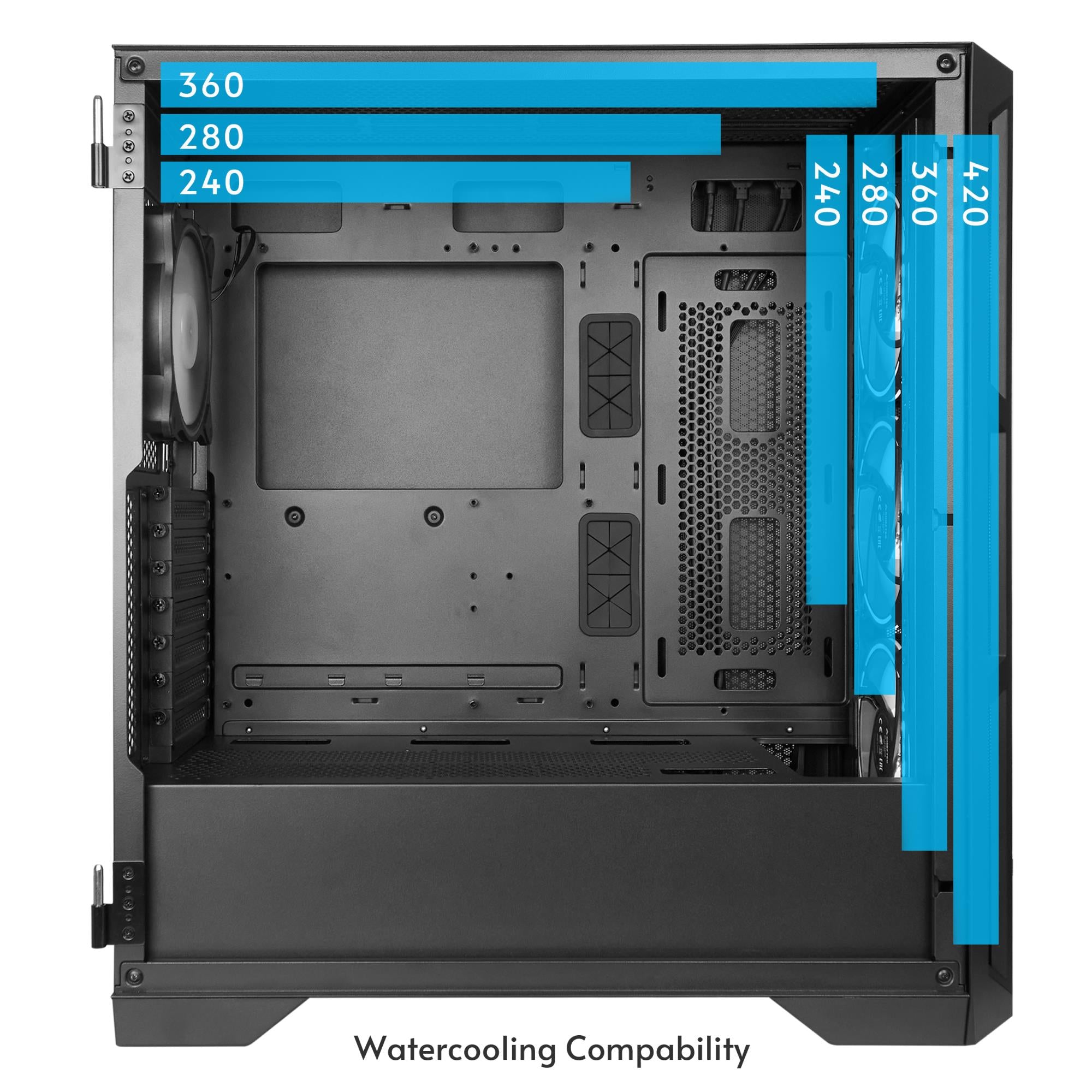 Case CHIEFTEC APEX LUMO Tower ATX EATX MicroATX MiniITX Colour Black GA-01B-L-OP