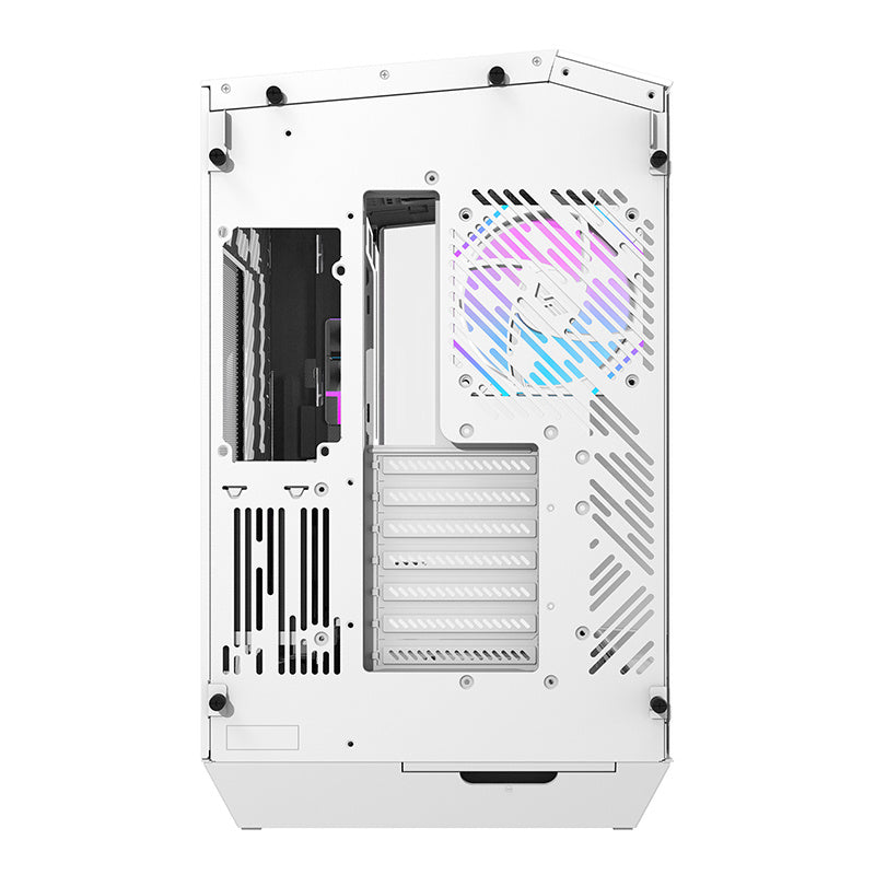 Darkflash DY470 Computergehäuse (weiß) + 4 Lüfter + GPU-Halterung