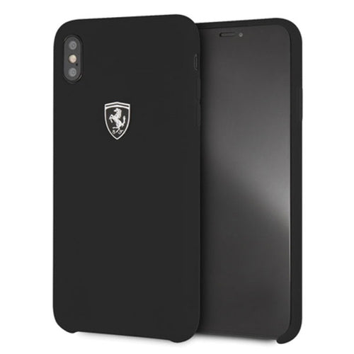 Ferrari Hardcase FEOSIHCI65BK iPhone Xs Max black/black Silicone Off track