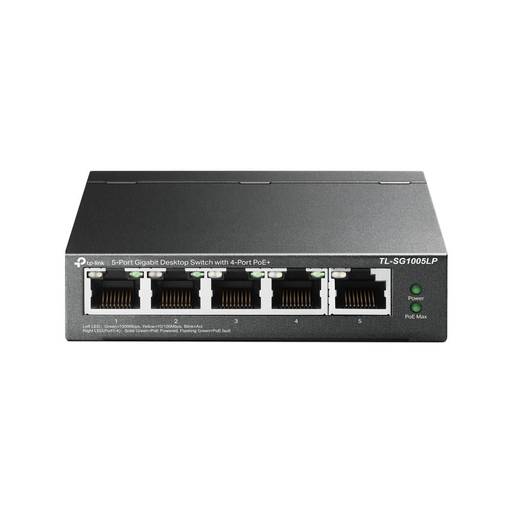 Switch TP-LINK Desktop/pedestal 5x10Base-T / 100Base-TX / 1000Base-T PoE ports 1 TL-SG1005LP