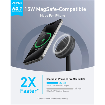 Anker MagGo Wireless Qi2 15W Charger | A25X1H11