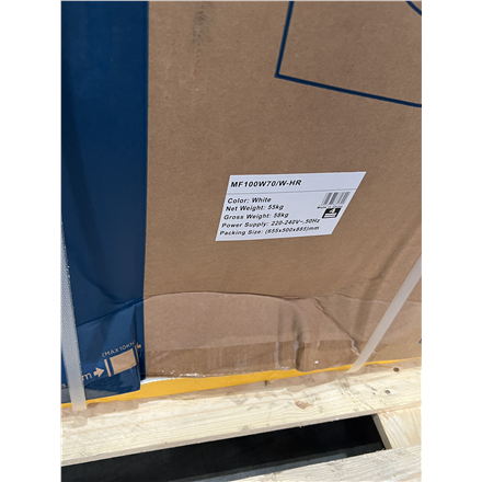 SALE OUT. Midea MF100W70/W-HR Washing Machine, D, Front loading, Depth 40 cm, 7 kg, White DAMAGED PACKAGING | Midea | Wa