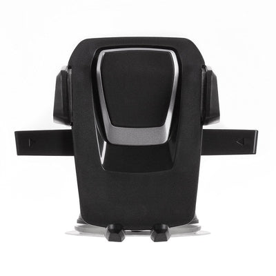 Telescopic adjustable car holder for dashboard, glass, black — Hurtel