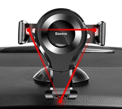 Baseus Osculum gravity car holder for window, dashboard black (SUYL-XP01)