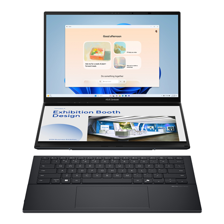 Asus | Zenbook Duo UX8406CA-PZ009W | Basalt Gray | 14 " | OLED | Touchscreen | 3K | 2880 x 1800 pixels | Glossy | Intel