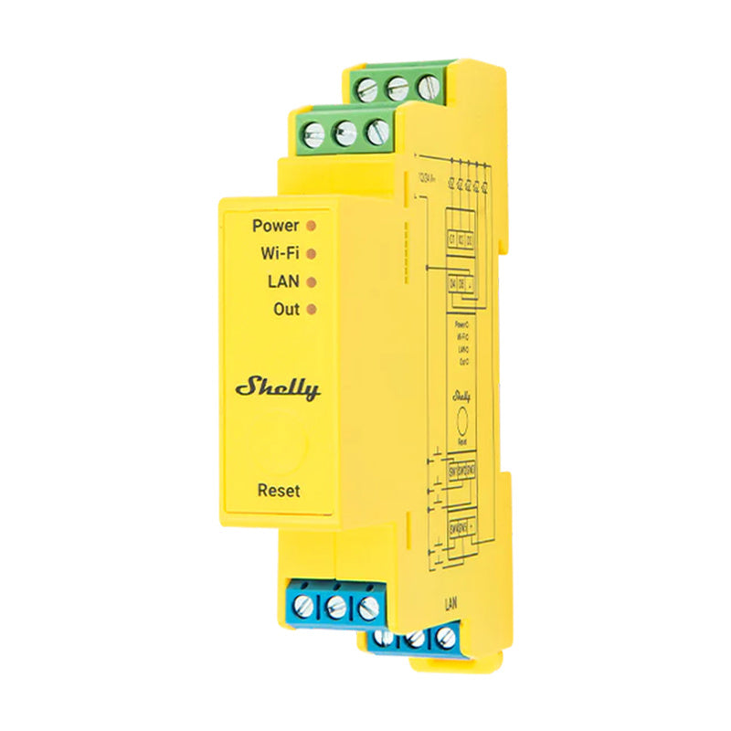 Shelly RGBWW Pro WiFi 5-Channel DIN Rail Lighting Controller - Product Image 1
