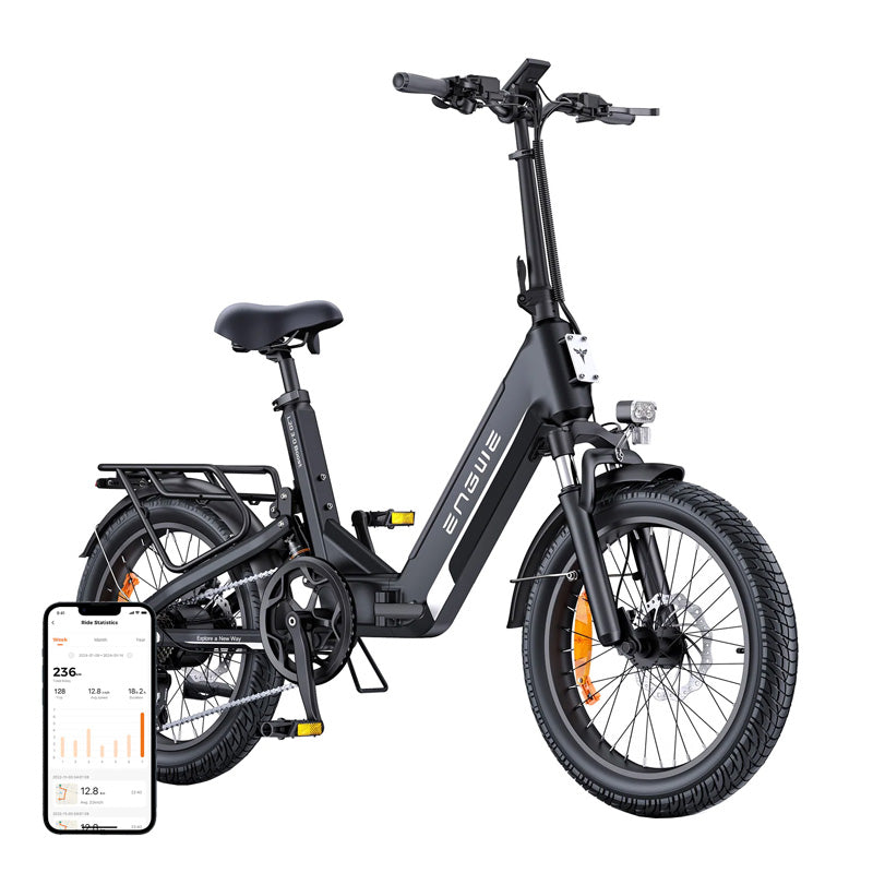ENGWE L20 3.0 BOOST 250W 20" Electric Bike (Black) - Image 1