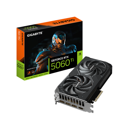 Gigabyte GeForce RTX 5060 Ti WINDFORCE OC 16G | NVIDIA | 16 GB | GeForce RTX 5060 Ti | GDDR7 | HDMI ports quantity 1 | P