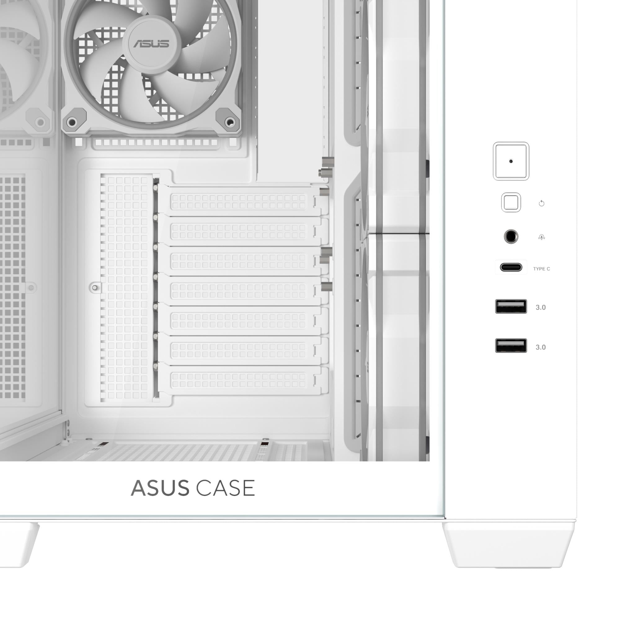 Case ASUS ATX/micro ATX/Mini-ITX White PC A32 Plus TG ARGB White 90DC00S3-B19000