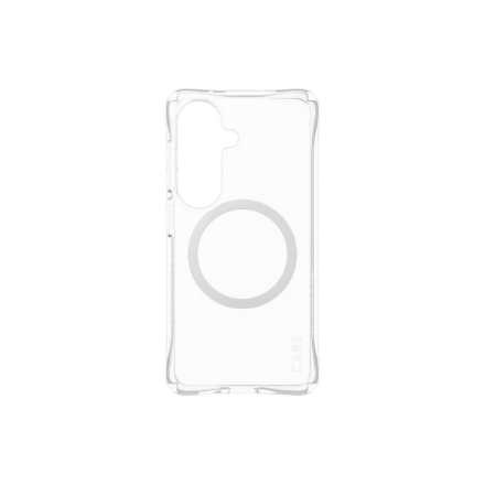 CARE by PanzerGlass Samba Case Transparent w. White Qi Samsung New Galaxy S26 | PanzerGlass