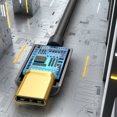 Baseus L54 adapter for USB-C headphones / mini jack 3.5mm DAC 24 bit 48 KHz - black