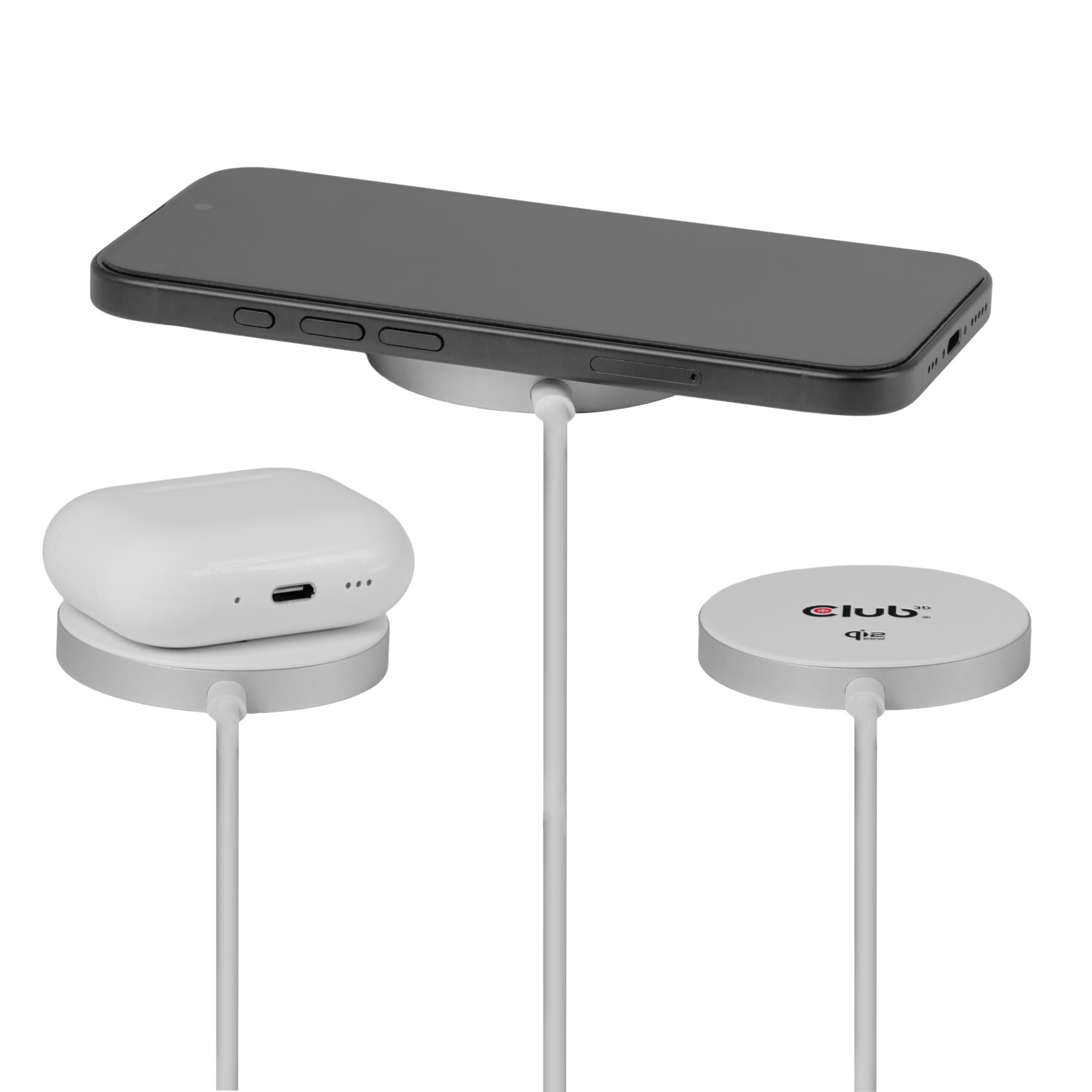 MOBILE CHARGER QI2 MAGSAFE/25W WH CAC-3026 CLUB3D