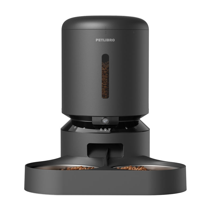 Petlibro Granary camera food dispenser with double bowl, 5L (black) - Product Image 2