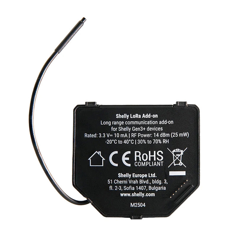 Satz mit 2 EU868-Relais für Shelly LoRa-Add-on der 3./4. Generation