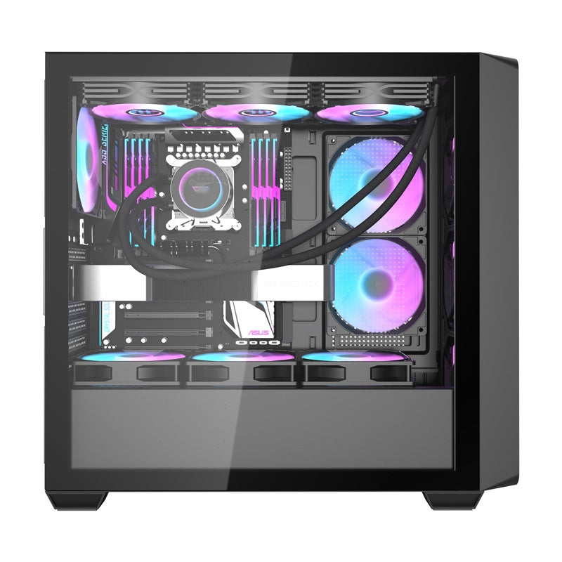 Darkflash DS900WD computer case (black) + 4 fans - Product Image 5