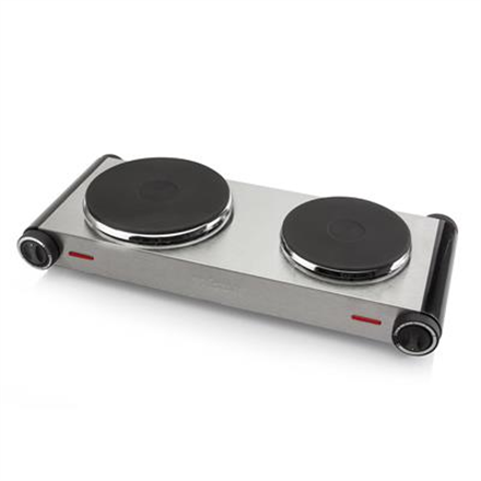 Tristar | Free standing table hob | KP-6248 | Number of burners/cooking zones 2 | Electric | Stainless Steel/Black