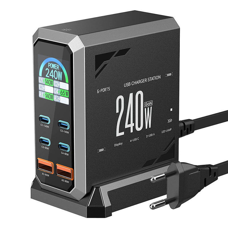 Blitzwolf BW-S31 2xUSB-A, 4xUSB-C, PD, 240W network charger. - Product Image 1