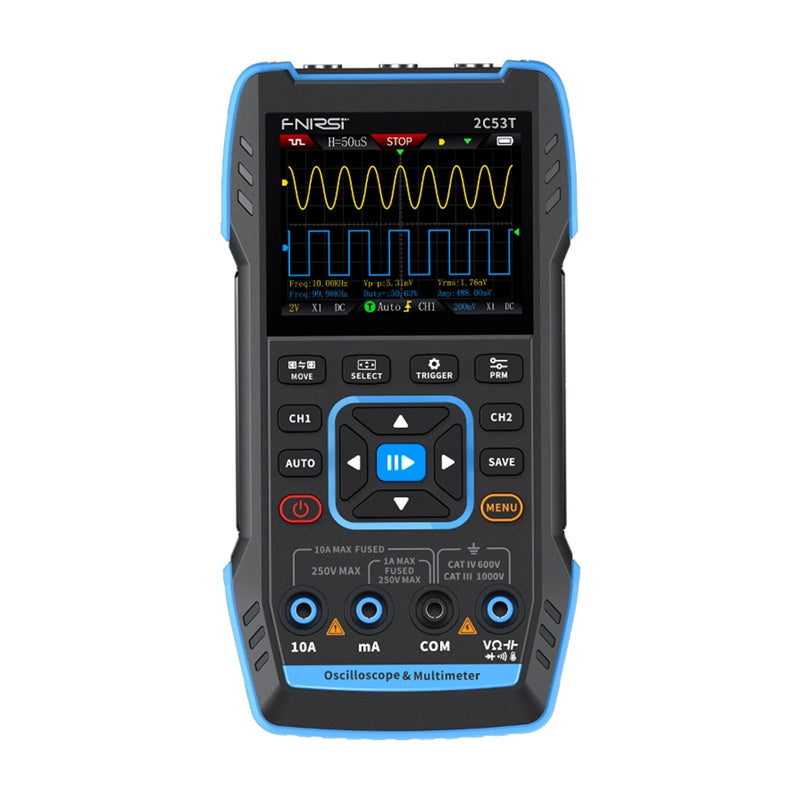 FNIRSI 2C53T 3-in-1 portable oscilloscope multimeter signal generator - Product Image 1