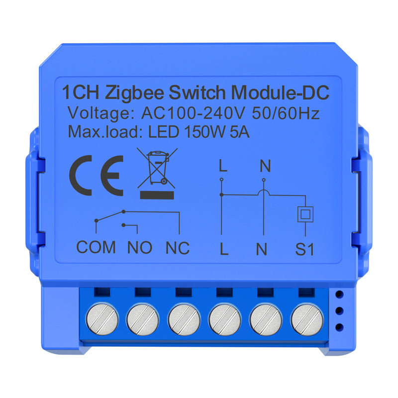 Avatto ZWSM16-DC-1 intelligent 1-channel ZigBee switch module with voltage-free DC contact - Product Image 1