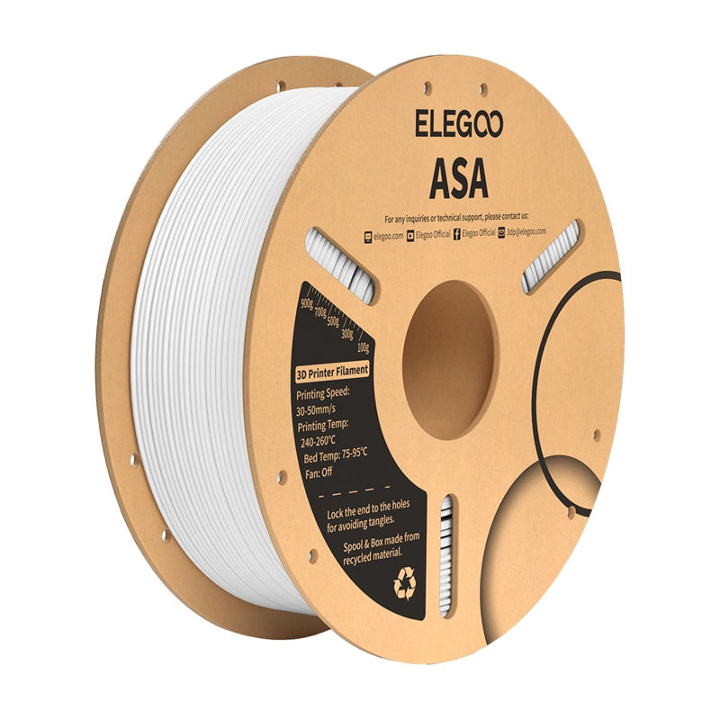 ASA ELEGOO Filament (White) - Product Image 1