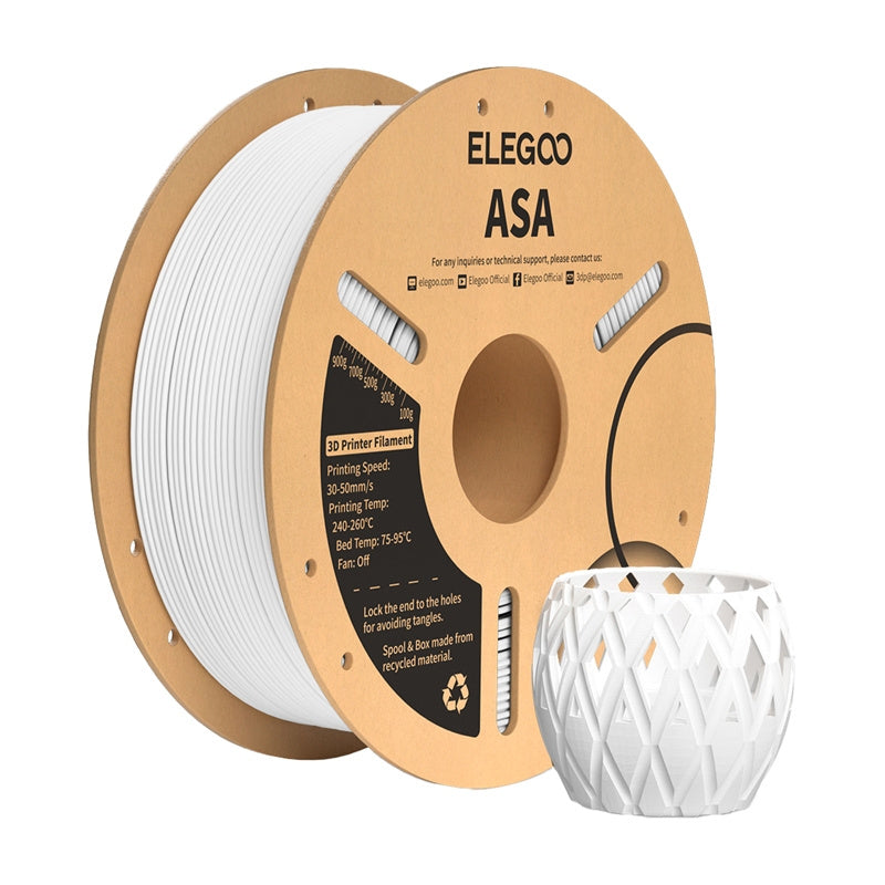ASA ELEGOO Filament (White) - Product Image 2