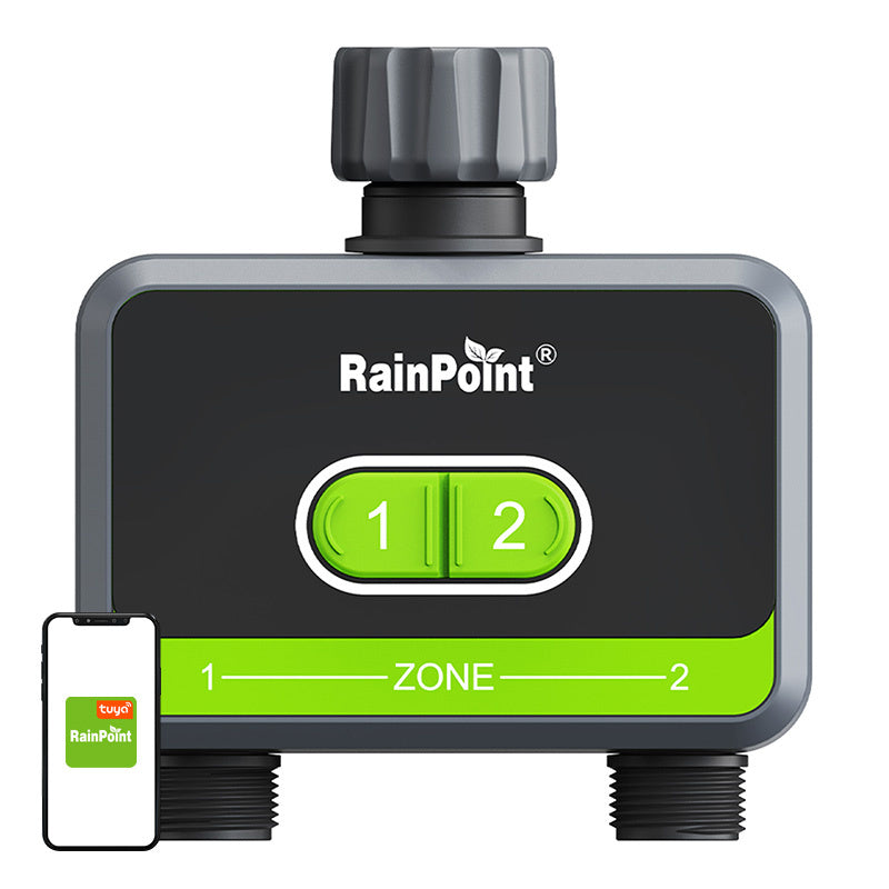 RainPoint 2-zone irrigation controller with app - Product Image 1