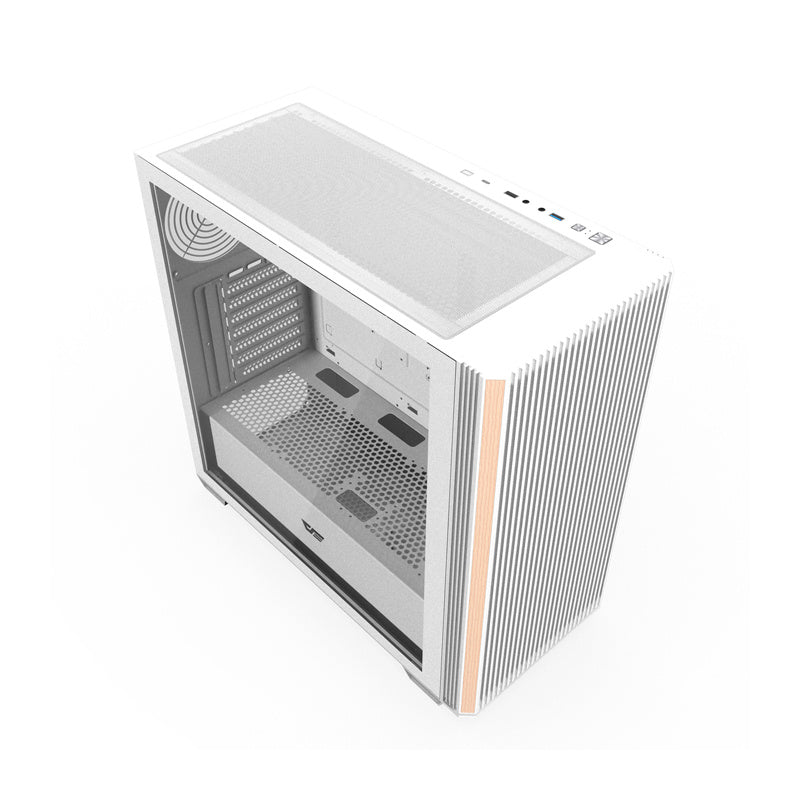 Darkflash DS900WS ATX computer case without fans (White) - Product Image 8
