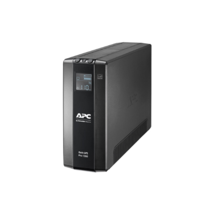 Schneider Electric APC Back-UPS Pro, tower, 230V, 8x IEC C13 outlets, AVR, LCD, user-replaceable battery | BR1300MI | 13