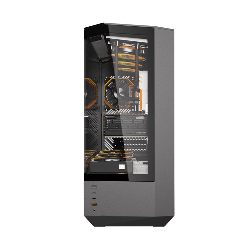 Darkflash DY460 computer case (Black) + 4 ARGB fans - Product Image 5