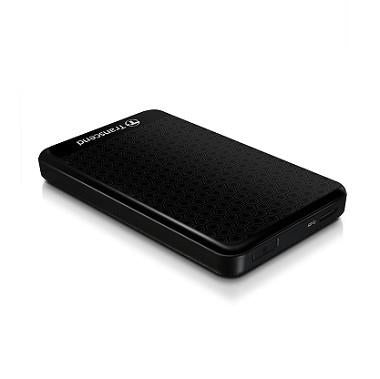 External HDD TRANSCEND StoreJet 1TB USB 3.0 Colour Black TS1TSJ25A3K