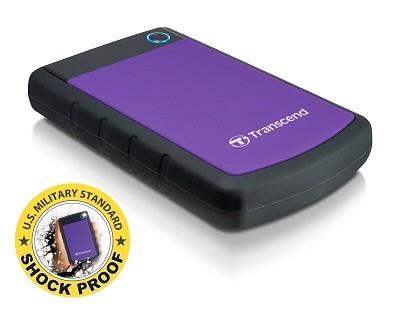 External HDD TRANSCEND StoreJet 1TB USB 3.0 Colour Purple TS1TSJ25H3P