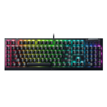 Razer | Mechanical Gaming Keyboard | BlackWidow V4 X | Mechanical Gaming Keyboard | Wired | US | Yellow Mechanical Switc