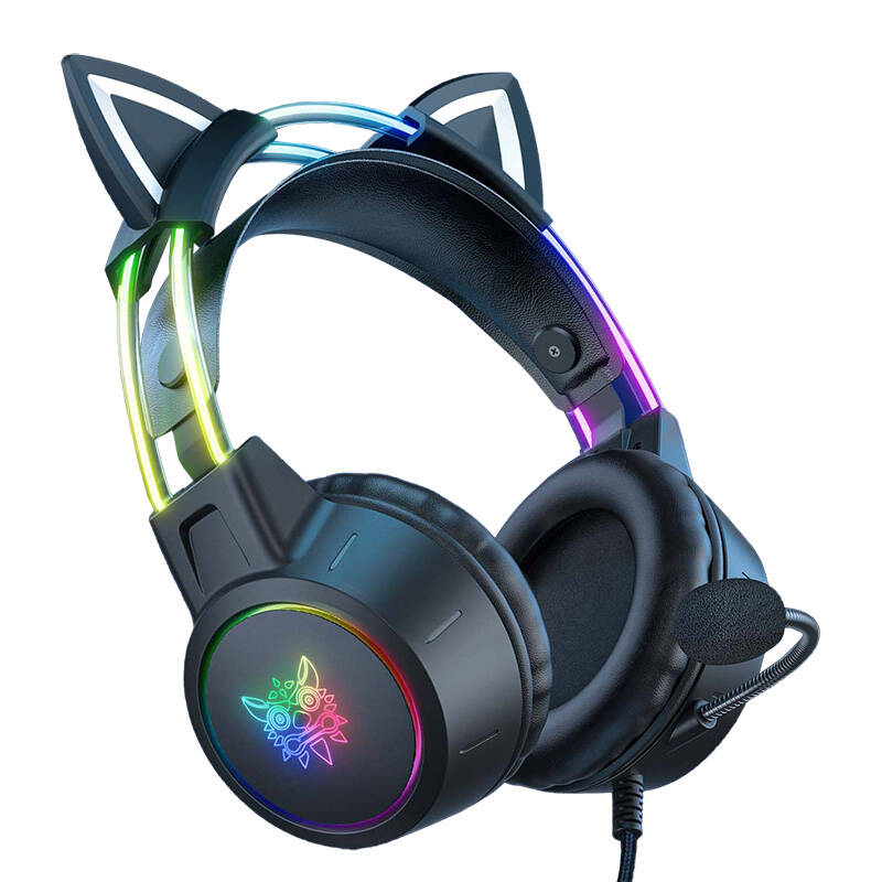 ONIKUMA X15 PRO Gaming headset Cat (Black) - Image 1
