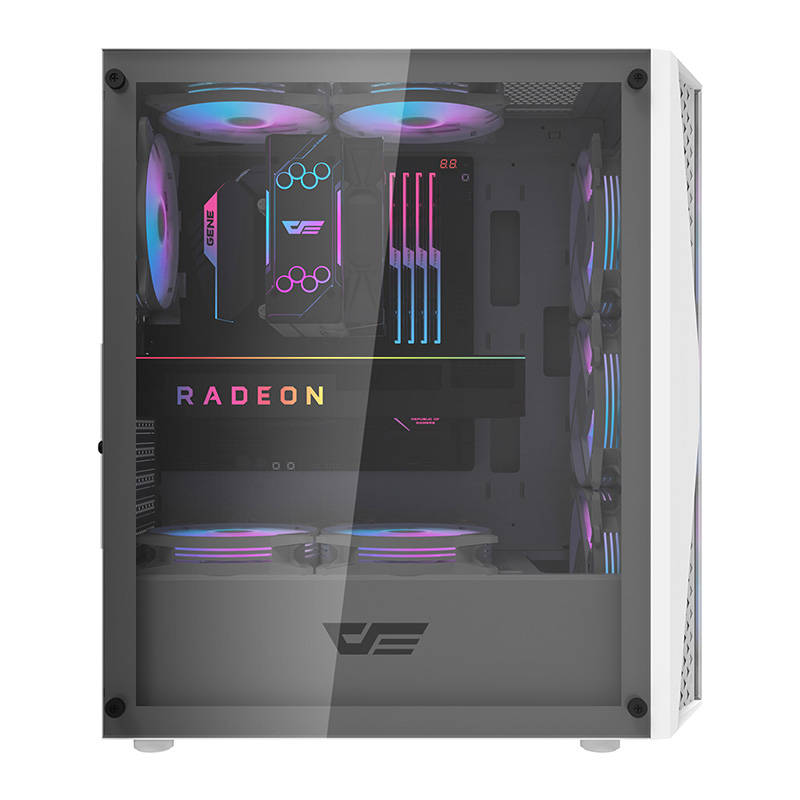 Darkflash DK352 Plus computer case (black and white) + 4 ARGB fans - Image 4