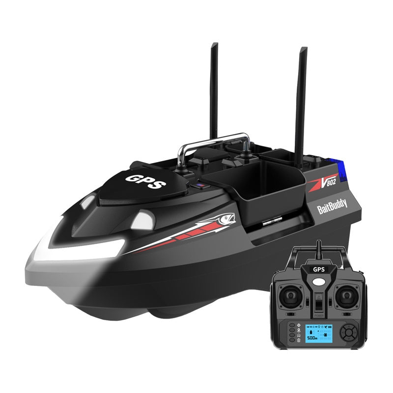 Flytec V802 PRO 12000mah bait boat (black) - Product Image 1