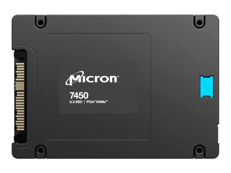 SSD MICRON SSD series 7450 PRO 960GB PCIe Gen4 NVMe NAND flash technology TLC Write speed 1400 MBytes/sec Read speed 6800 MBytes/sec Form Factor U.3 TBW 28000 TB MTFDKCB960TFR-1BC1ZABYYR