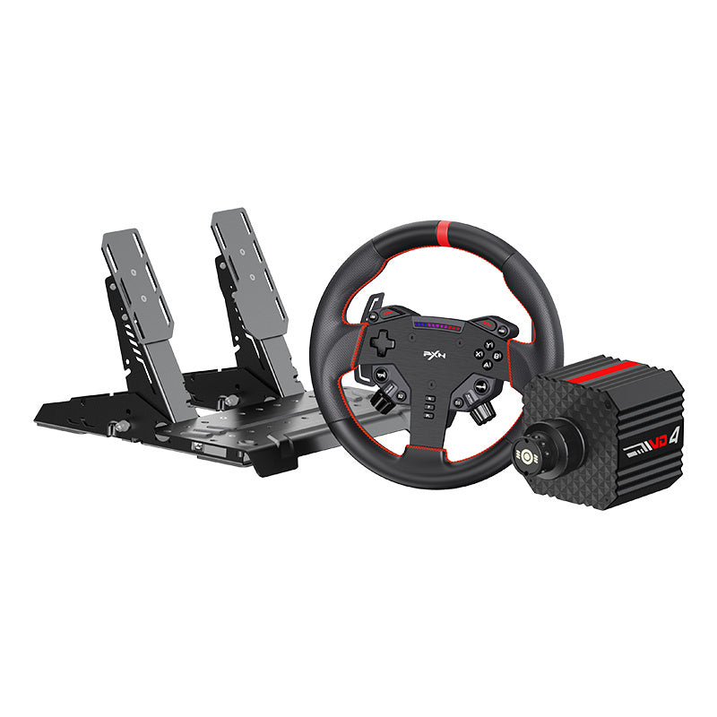 PXN VD4 Bundle F gaming set - VD4 base + WAS steering wheel + pedals - Product Image 1