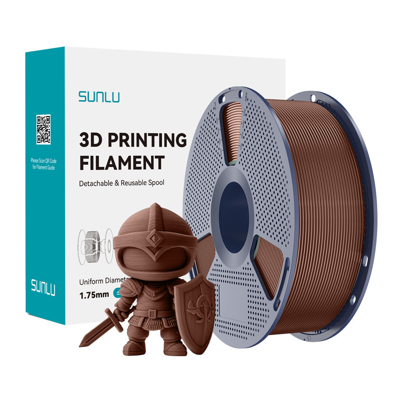 Sunlu PLA+ Filament (Chocolate) - Image 1