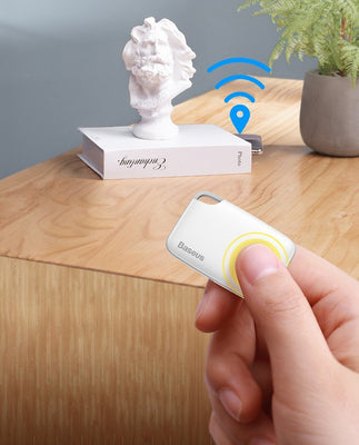 Baseus T2 keychain mini wireless key and other object finder white (ZLFDQT2-02)