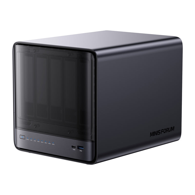 MINI-PC Minis Forum NAS N5 Pro AMD Ryzen AI 9 HX Pro 370, 32GB+128GB O - Product Image 2