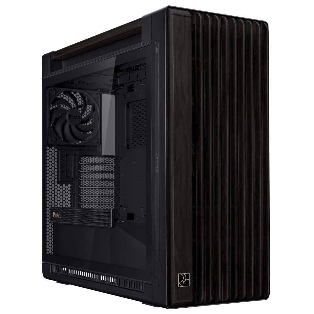 Case ASUS ProArt PA602 Wood Edition - Tempered Glass Panel MidiTower Case product features Transparent panel ATX EATX MicroATX MiniDTX MiniITX Colour Black PROARTPA602WOODTGPWM