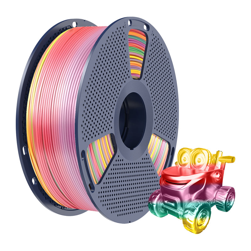 Sunlu PLA+ Silk Filament (Rainbow 01) - Image 2