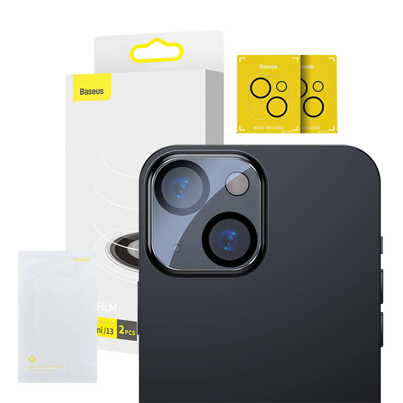 Baseus Camera Lens Film for iPhone 13/13 Mini (2pcs) - Image 1