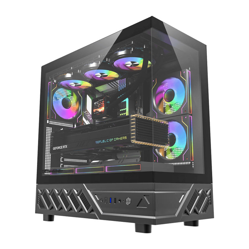 DarkFlash DS950 computer case (black) + 6 fans - Product Image 1