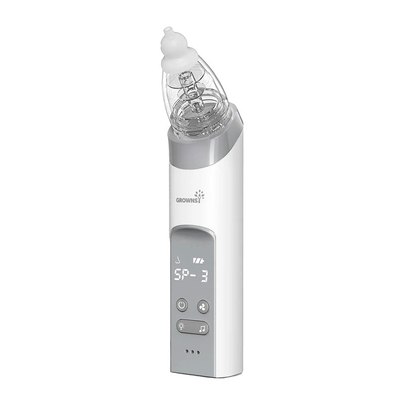 Grownsy nasal aspirator with 3 tips (gray) - Product Image 1