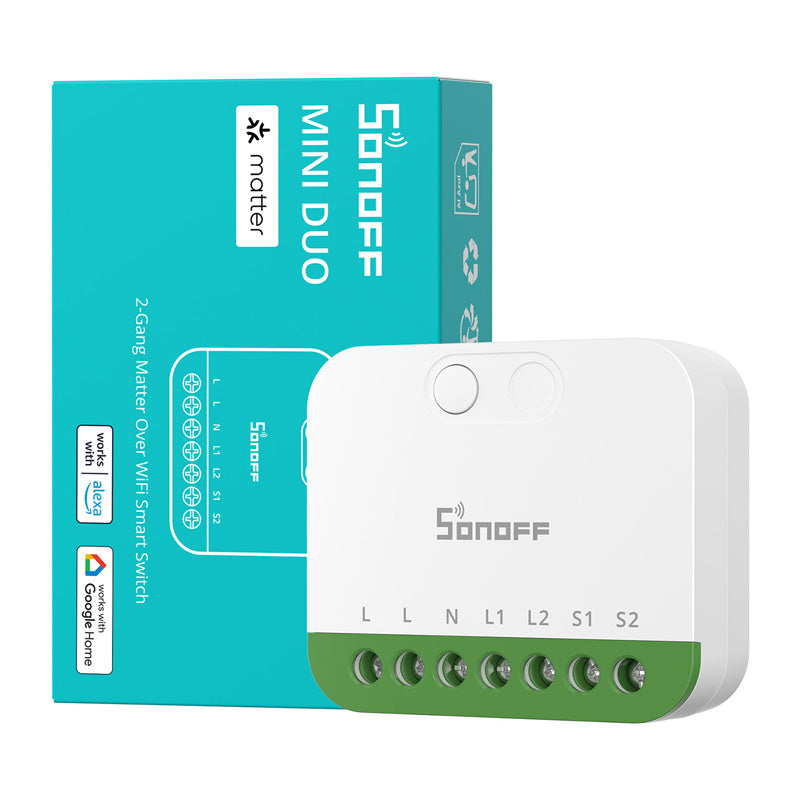 Sonoff MINI-2GS Matter two-channel mini switcher - Product Image 5