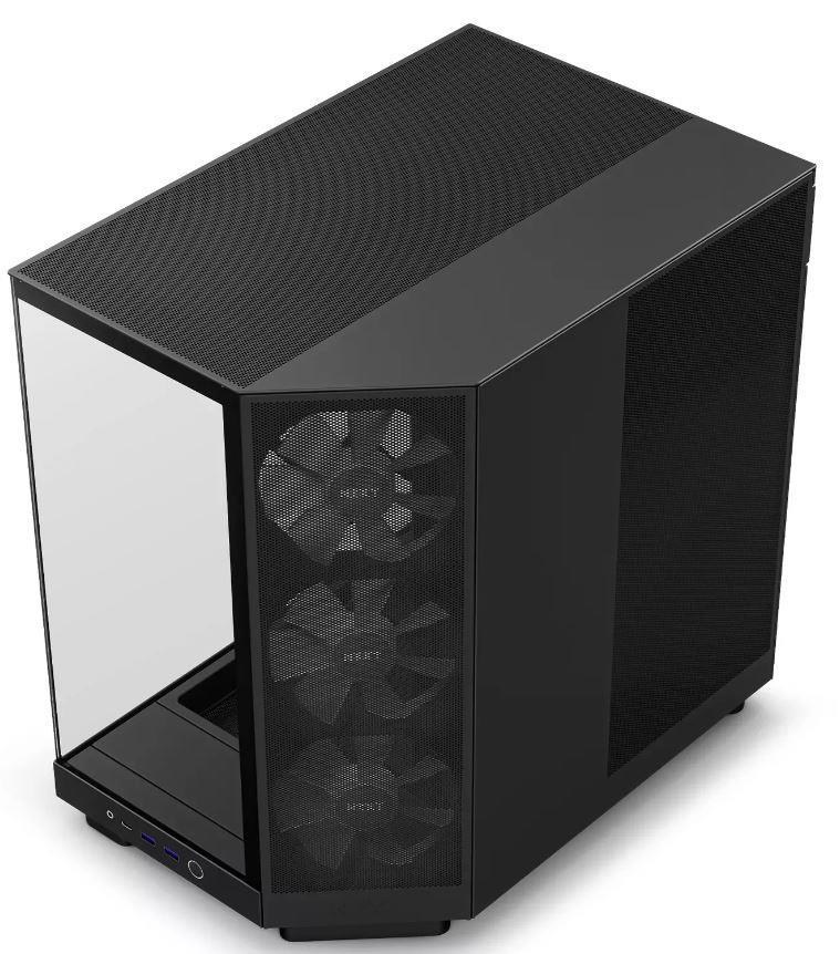 Case NZXT H6 Flow RGB MidiTower Case product features Transparent panel Not included ATX MicroATX MiniITX Colour Black CC-H61FB-R1